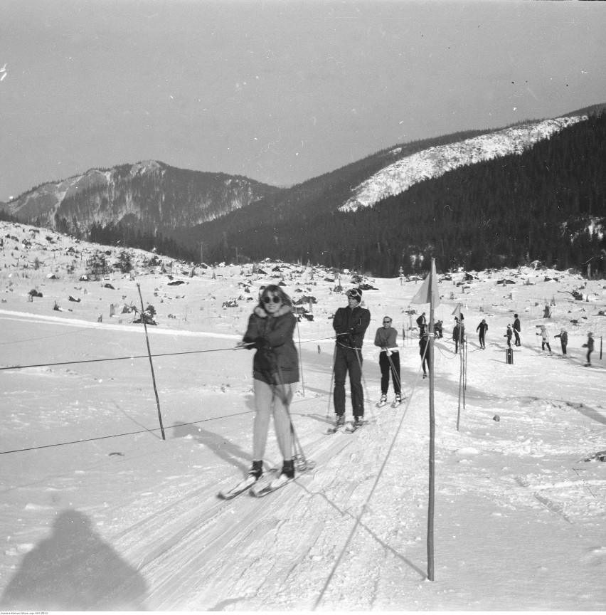 Ferie zimowe w Zakopanem (około 1970 r.)