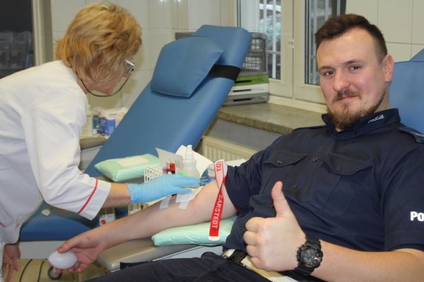 Oświęcim. Policjanci oddali krew w wielkiej ogólnopolskiej akcji