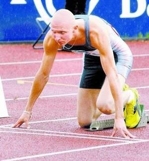 Mistrz Polski na 200 m - Robert Majchrzak.