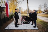 Chełsty. Odsłonięcie pomnika upamiętniającego mieszkańców Chełst zamordowanych przez Niemców w czasie II wojny światowej. 24.10.2021.Zdjęcia