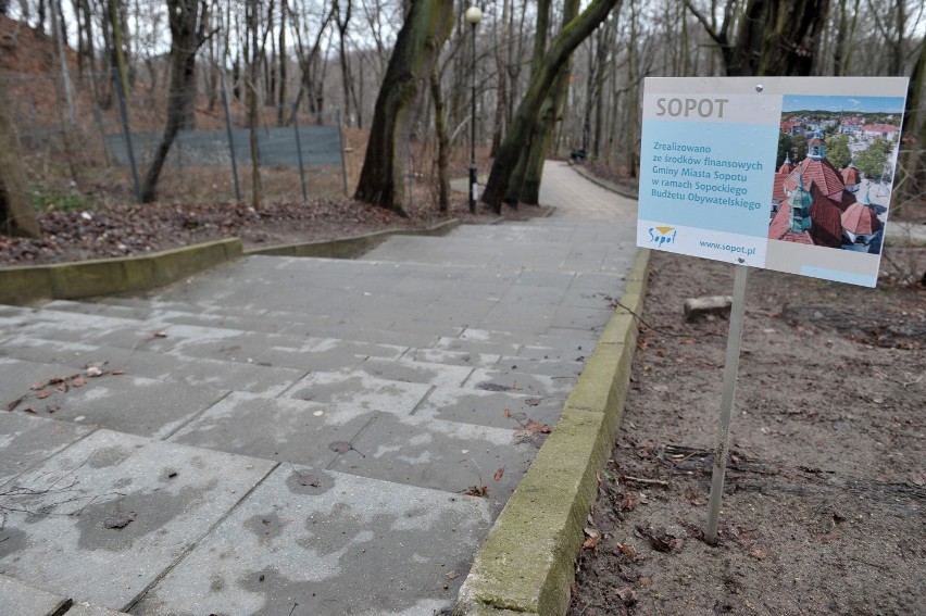 Budżet obywatelski 2014 Sopot. Schody przy Aqua Parku