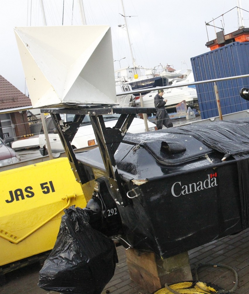 Kanadyjska wojskowa łódź sterowana - Humpback USV w porcie...