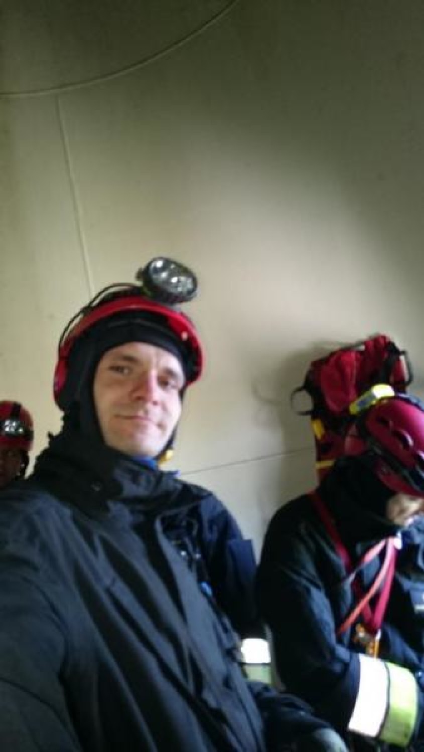 Strażacy z Kalisza ćwiczą na wysokościach