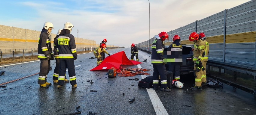 Wypadek na A1 pod Toruniem