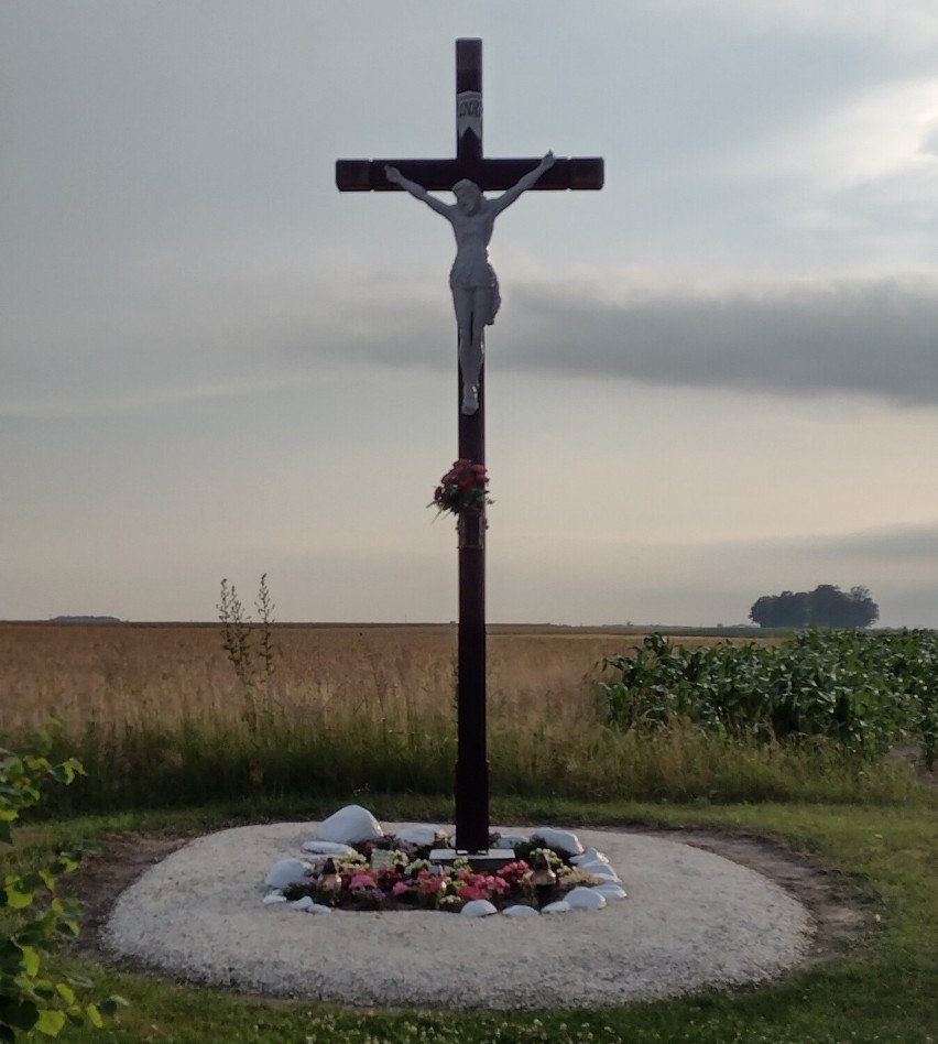 W Chocianowicach stoi krzyż, który przypomina o bitwie z...
