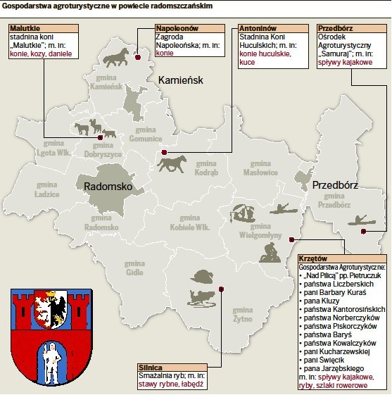 Gospodarstwa agroturystyczne w powiecie radomszczańskim