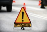 Wypadek w Kamionce. Ford escort wpadł w poślizg