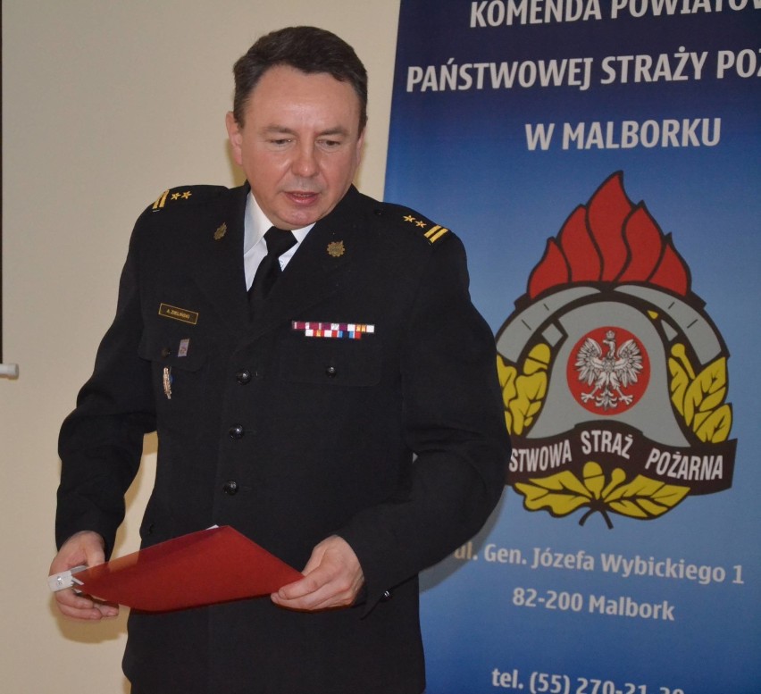 Strażacy z powiatu malborskiego częściej interweniowali. Odbyła się roczna odprawa [ZDJĘCIA]