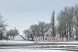 Leszno pod zimową śnieżną kołderką w marcu,  przed pierwszym dniem wiosny 2023