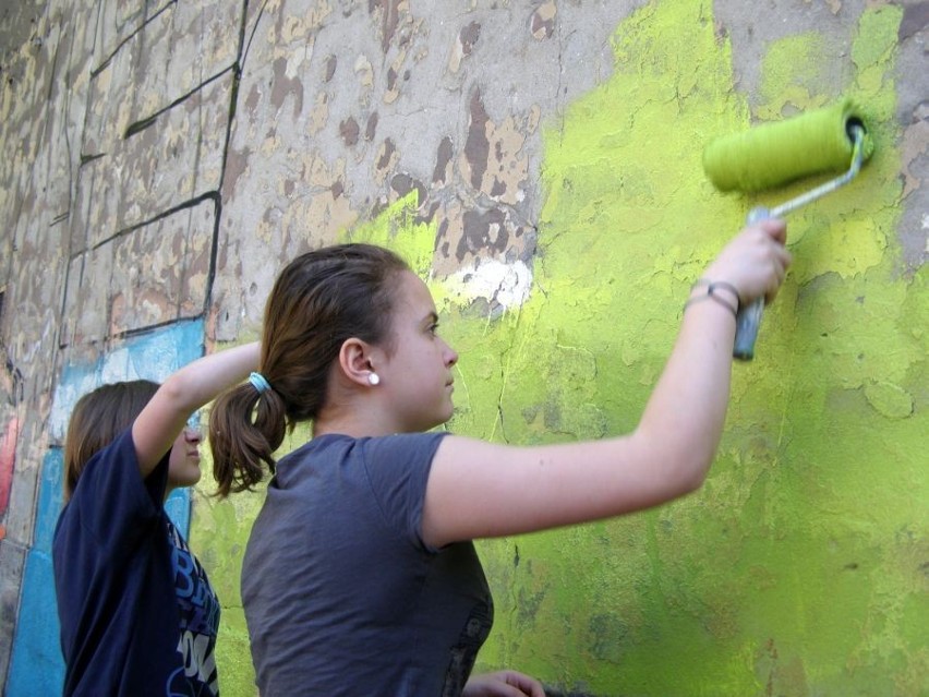 Ekologiczny mural na Nadodrzu