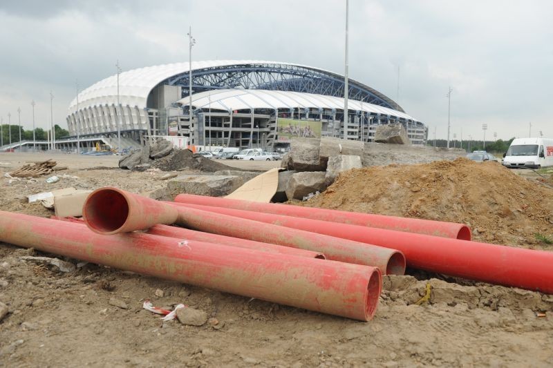 Bułgarska - Kibice na stadion miejski dojdą przez plac budowy [ZDJĘCIA]