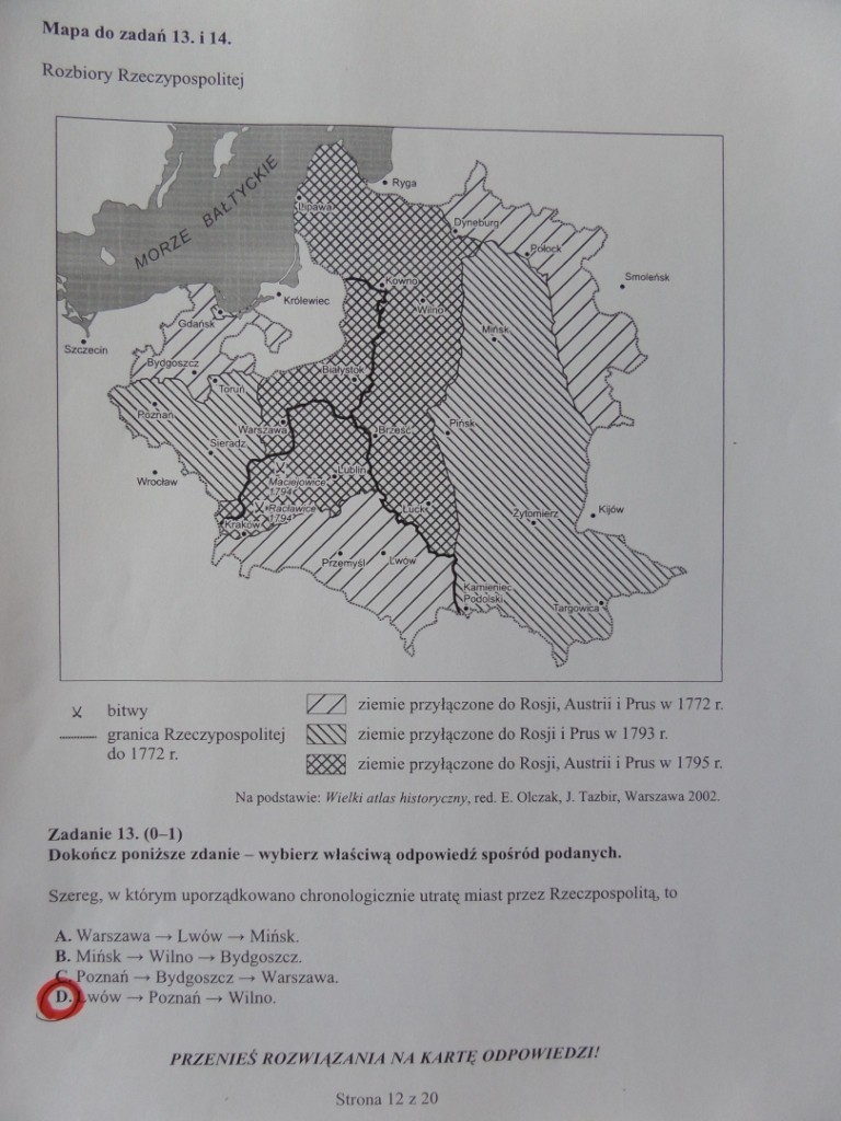 Egzamin gimnazjalny 2013: historia, WOS [ODPOWIEDZI DO TESTU!]