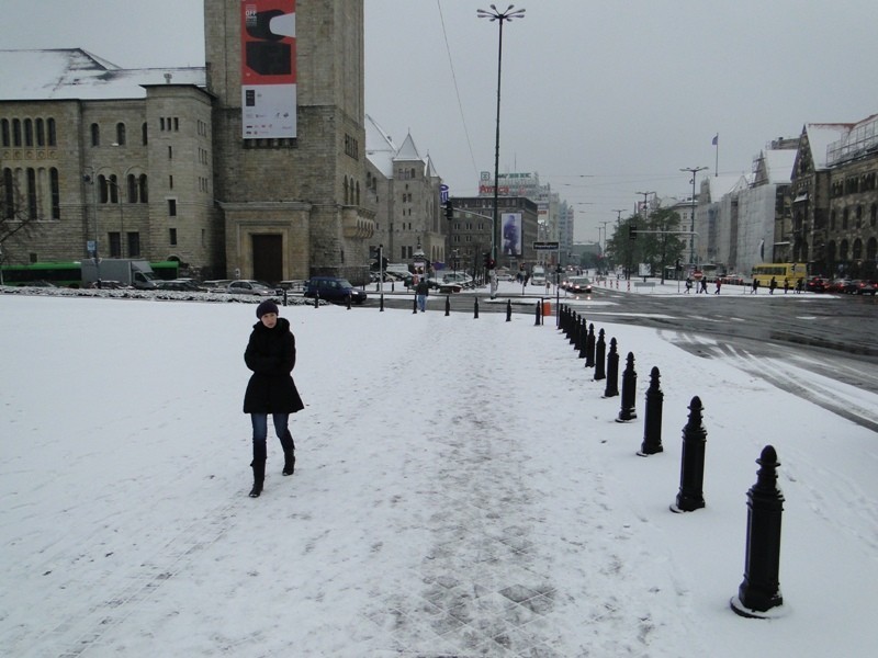 Atak zimy. Pierwszy śnieg w Poznaniu [ZDJĘCIA]