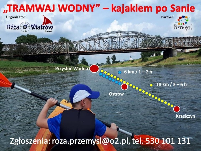 Róża Wiatrów z Przemyśla uruchamia „Tramwaj Wodny”! Prawdziwa frajda dla miłośników pływania po Sanie