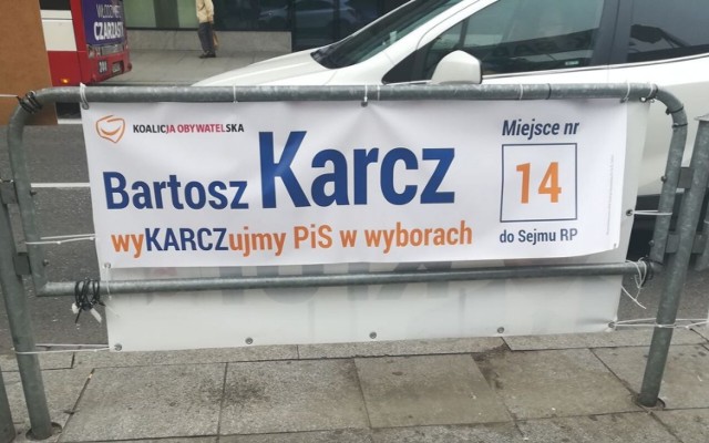 Plakaty wyborcze w Katowicach