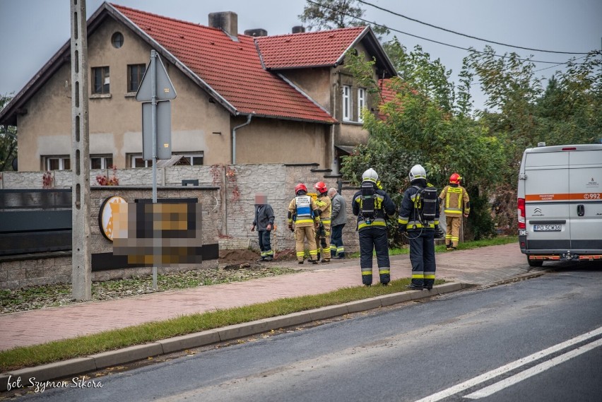 Uszkodzony gazociąg na ul. Zdunowskiej. Ewakuowano mieszkańców [ZDJĘCIA]