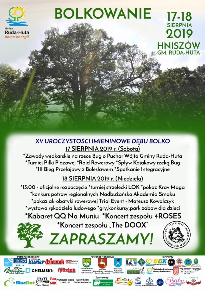 Ruda-Huta. Zbliżają się imieniny dębu Bolko  