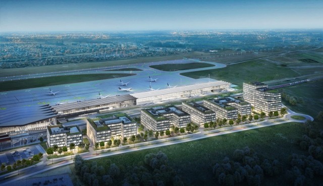 Airport City Gdańsk. - Budowa całego kompleksu ma zająć kilkanaście lat i pochłonąć ponad miliard złotych - poinformowały władze lotniska  podczas piątkowej konferencji