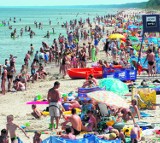 W Stegnie jest jedna z najszerszych plaż na Pomorzu