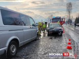 Powiat bocheński. Wypadek na DW 966. Zderzyły się dwa samochody. Są ranni