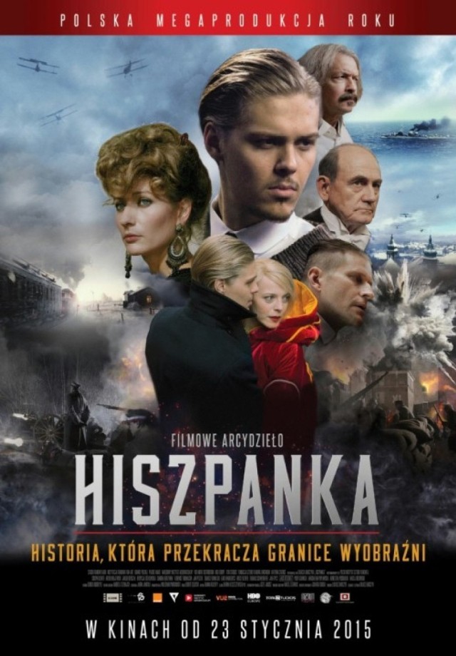 HISZPANKA
Polska 2015 / historyczny, kryminał, akcja / 110 min.

10-11 marca, godz. 8.30, 11.00, 17.00
13 marca, godz. 8.30, 11.00, 18.00
14 marca, godz. 19.00
15 marca, godz. 18.00