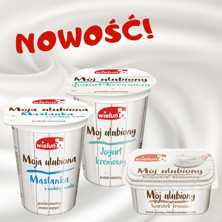 Wieluńska mleczarnia rozwija markę "Mój Ulubiony". Trzy nowe produkty na sklepowych półkach
