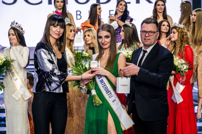 Zobaczcie zdjęcia z gali wyborów Miss Polski 2020. Agata Śron z Wąsosza zdobyła w nich tytuł Miss Internetu [ZDJĘCIA]