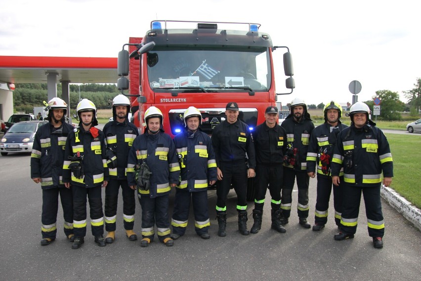 Przywitanie strażaków przez druhów z OSP Zduny - 1 września