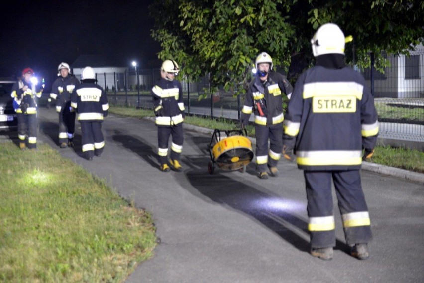 Nocny pożar w przetwórni owoców w Jarogniewicach w gminie Czempiń