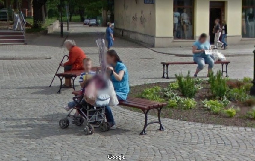 Mieszkańcy Chojnowa w Google Street View