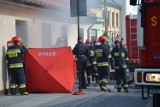 Pożar w centrum Sieradza. Jest ofiara śmiertelna(ZDJĘCIA)