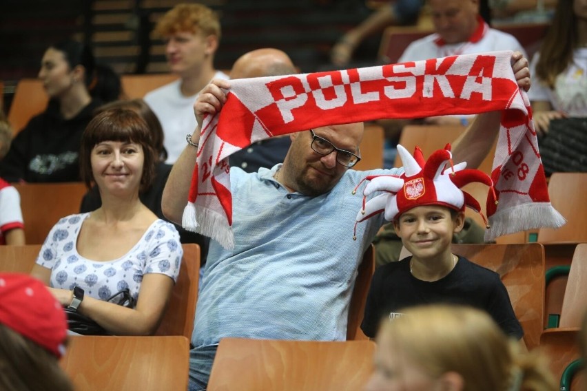 03.09.2022. Kibice na meczu Polska - Bułgaria w Spodku....