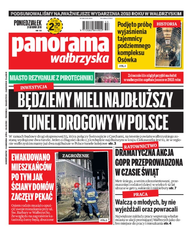 Panorama Wałbrzyska wydanie z 31 grudnia 2018 r.