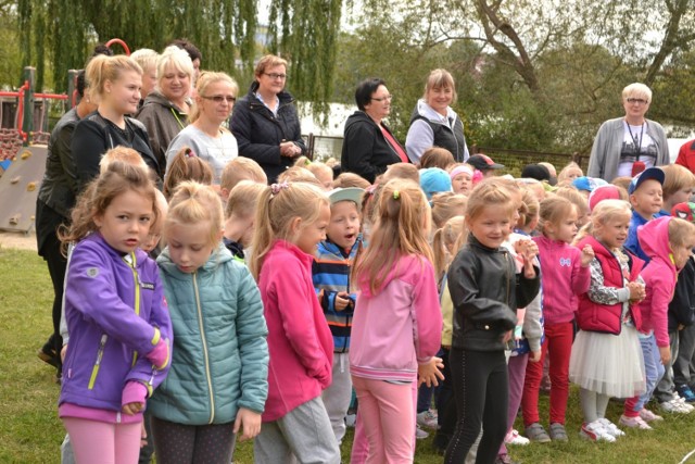 Spartakiada sportowa w przedszkolu im. Jacka i Agatki w Człuchowie