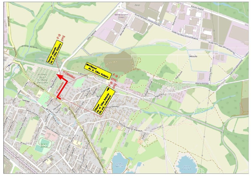 Uwaga kierowcy w Zabrzu! Utrudnienia na skrzyżowaniu ul. Tarnopolskiej i ul. Brygadzistów. Trwa budowa