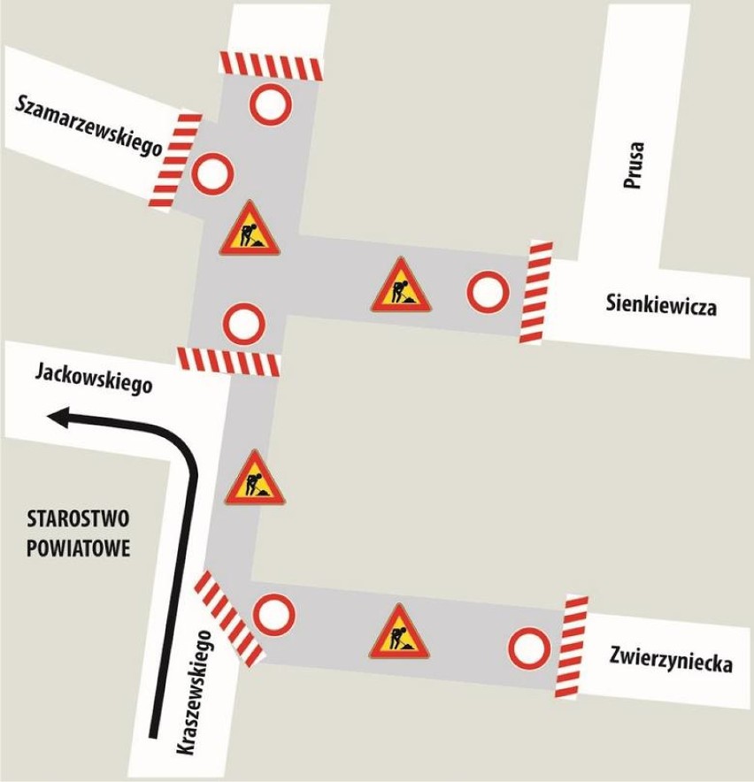 Utrudnienia spowodowane są przebudową i dostosowaniem...