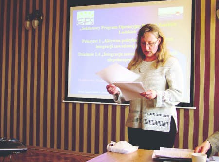Alicja Majewska zachęcała do udziału w spotkaniach, które mają się odbyć jeszcze w tym miesiącu w celu opracowania strategii polityki społecznej woj. pomorskiego.