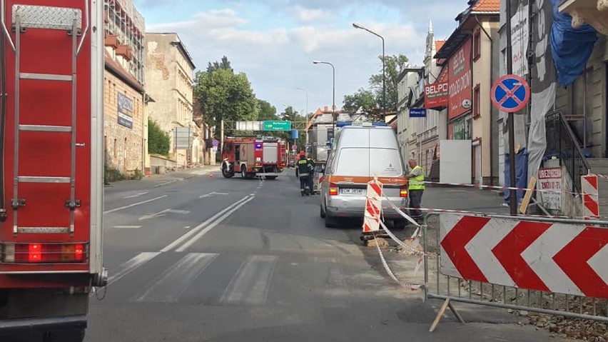 Ulica Sudecka w Jeleniej Górze została zamknięta w obu kierunkach