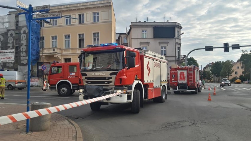 Ulica Sudecka w Jeleniej Górze została zamknięta w obu kierunkach