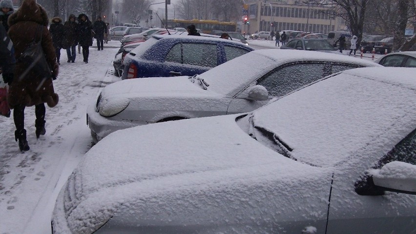 Śnieżyca. Obfite opady śniegu znów w Warszawie (ZDJĘCIA)