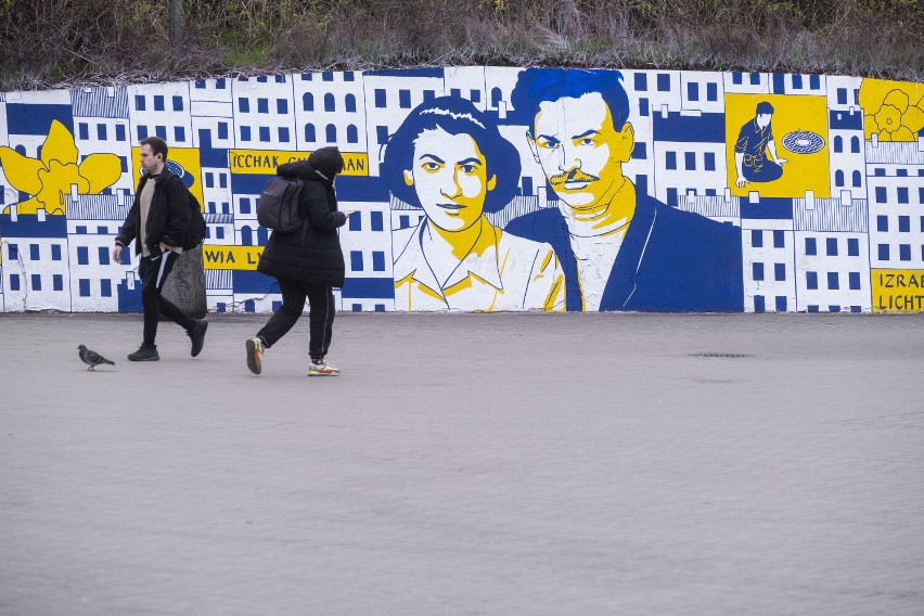79. rocznica wybuchu powstania w getcie warszawskim. Na "patelni" powstał wyjątkowy mural. Upamiętnia 13 postaci związanych z gettem