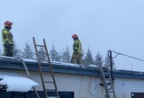 Pożar dachu w Budzyniu. Ogień w jednym z zakładów na ul. Chodzieskiej