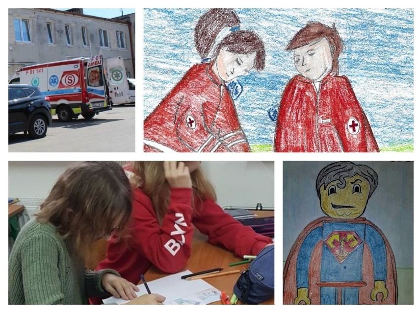 WSCHOWA. Uczniowie Szkoły Podstawowej nr 2 we Wschowie licytują swoje rysunki dla wschowskiego szpitala [ZDJĘCIA]