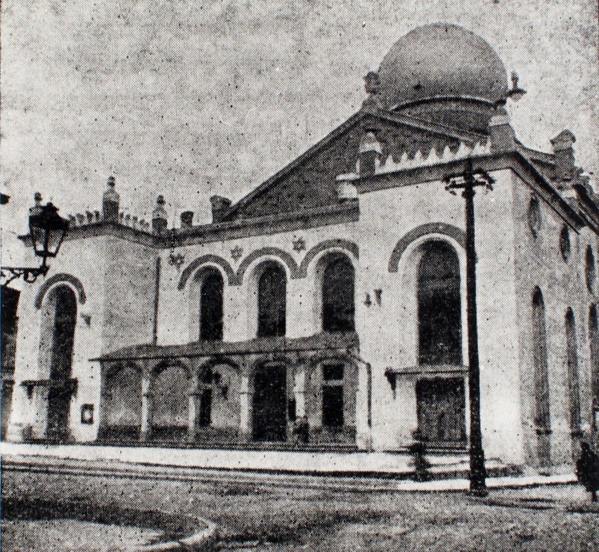 Synagoga Nowa zwana Jubileuszową, z początku XX w., zburzona...