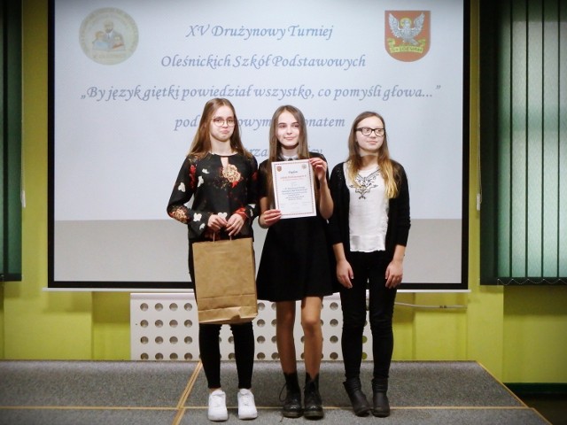 Uczennice ze Szkoły Podstawowej nr 8 wygrały oleśnicki konkurs szkół podstawowych