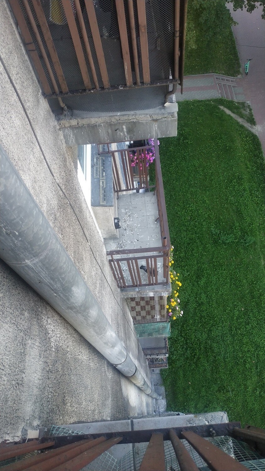 Góra ptasich odchodów na balkonie w Kielcach. Sąsiedzi zrozpaczeni