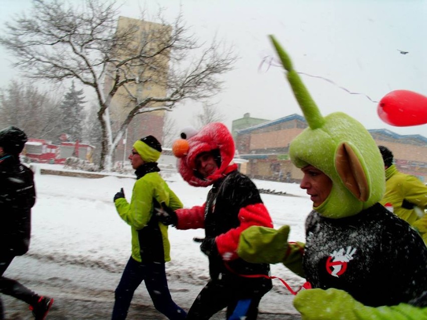 Bieg walentynkowy 2015 Dąbrowa Górnicza 8 02 2015