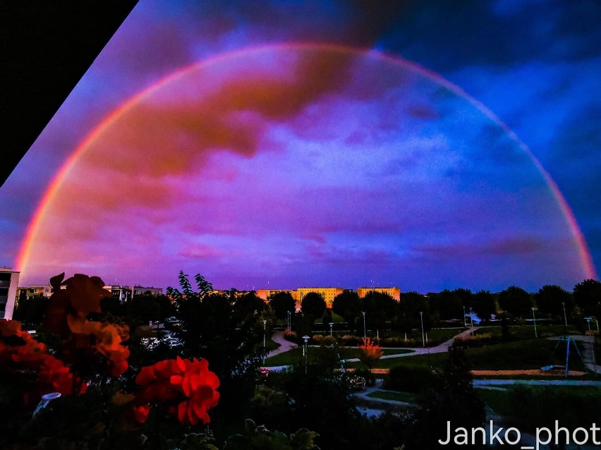 Piękne, jesienne niebo nad Wieluniem i okolicami 