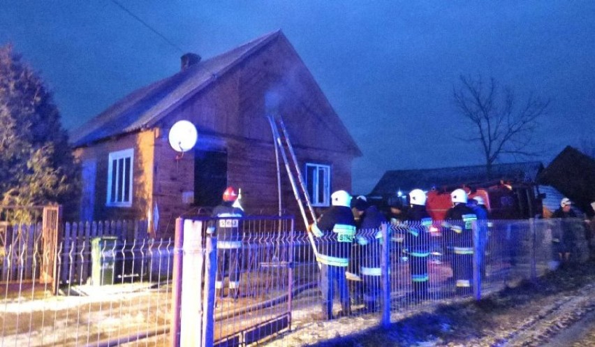 Pożar domu drewnianego w miejscowości Osmola