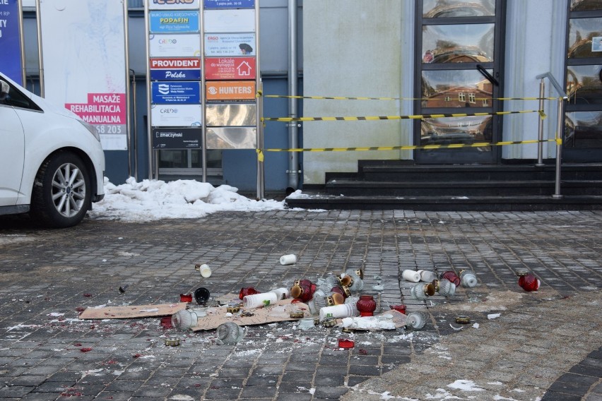 Bałagan po proteście OSK w Szczecinku. To niebezpieczne [zdjęcia]